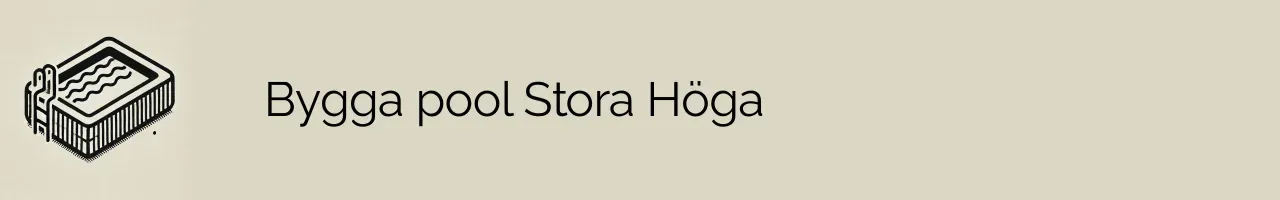 Bygga pool Stora Höga